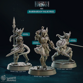 Barbarian Valkyrie 3D-printed model